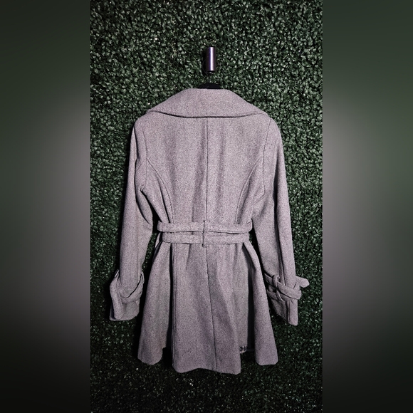 Vintage Women's Gray Trench Coat - Picture 3 of 3